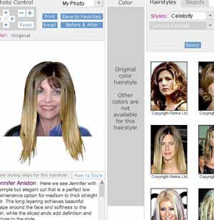Long celebrity hair styles, smooth, with choppy bangs